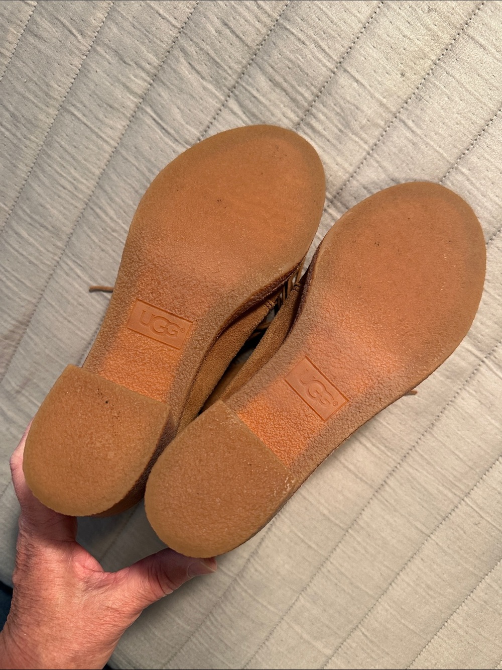 UGG Corin genuine Suede tassel booties, size 8.5 - Picture 9 of 12